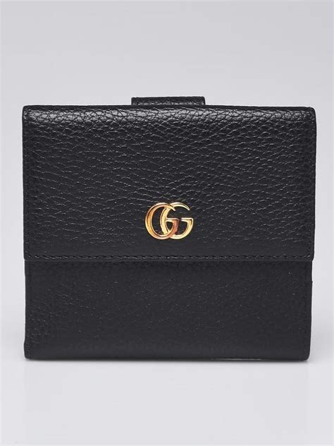 gucci icon polished leather french flap wallet|Gucci leather wallet for men.